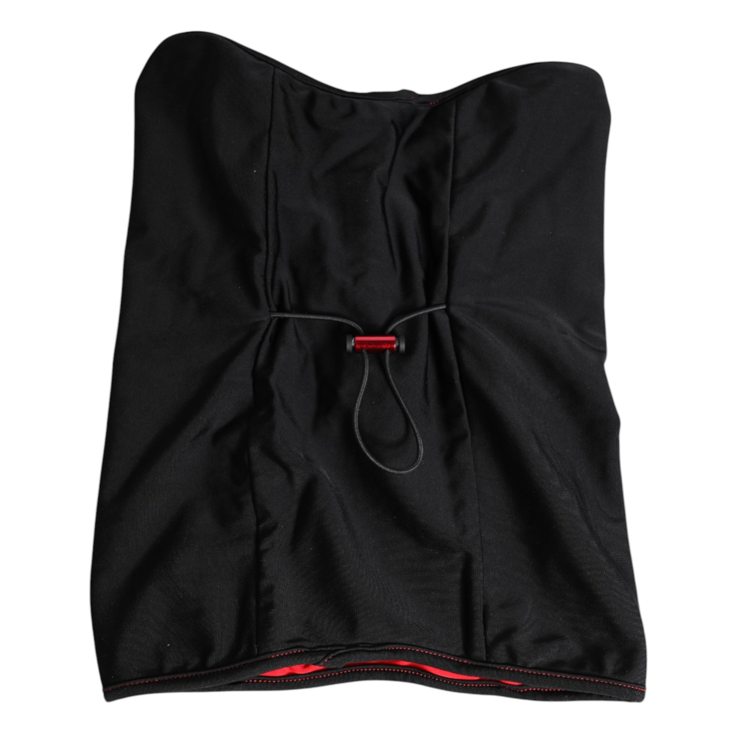 Dolce & Gabbana Svart Nylon Stickad Halsduk Balaklava