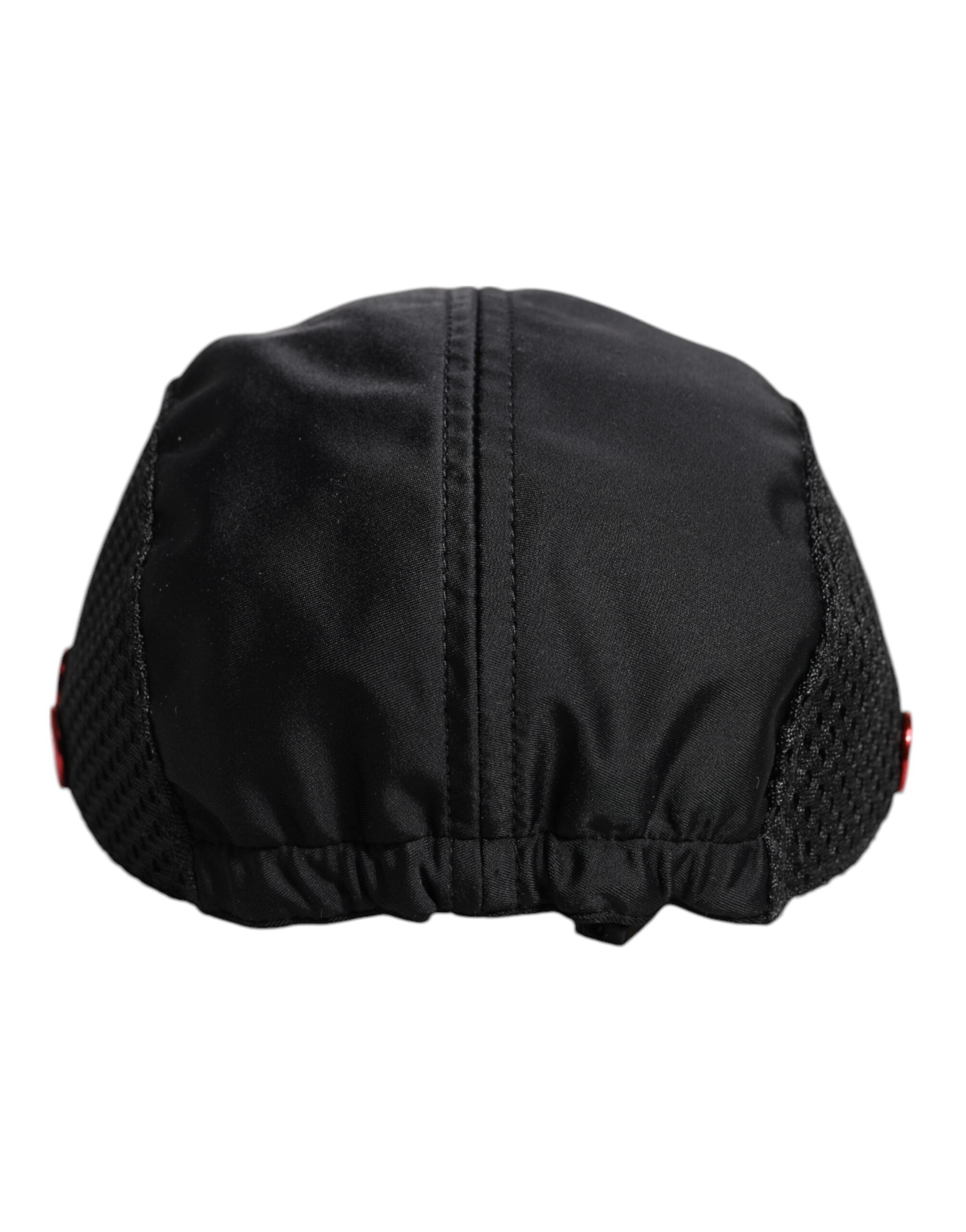 Dolce & Gabbana svart nylonlogotyp 6 paneler basebollkeps