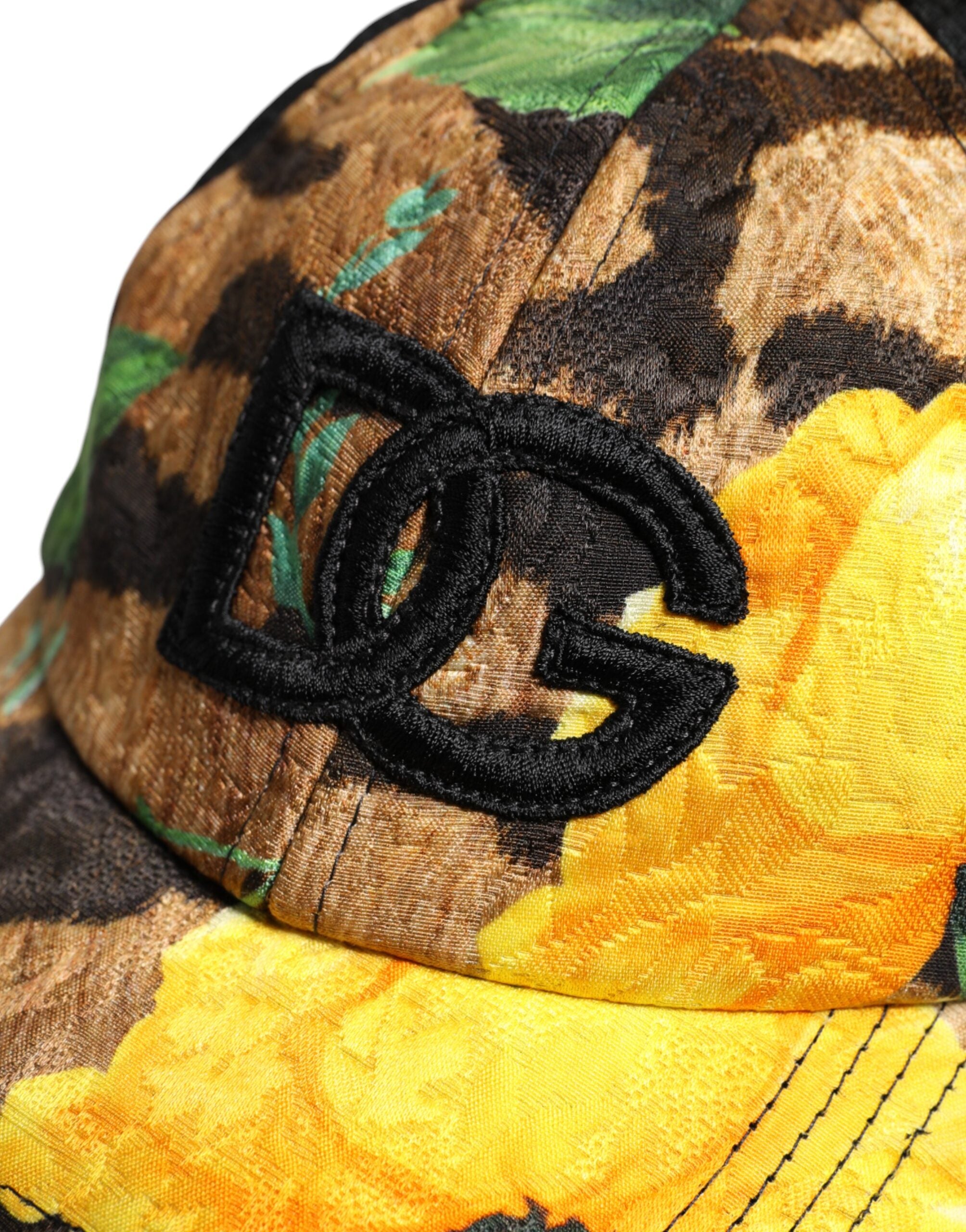 Dolce & Gabbana Flerfärgad DG-logotyp med 6 paneler i basebollkeps