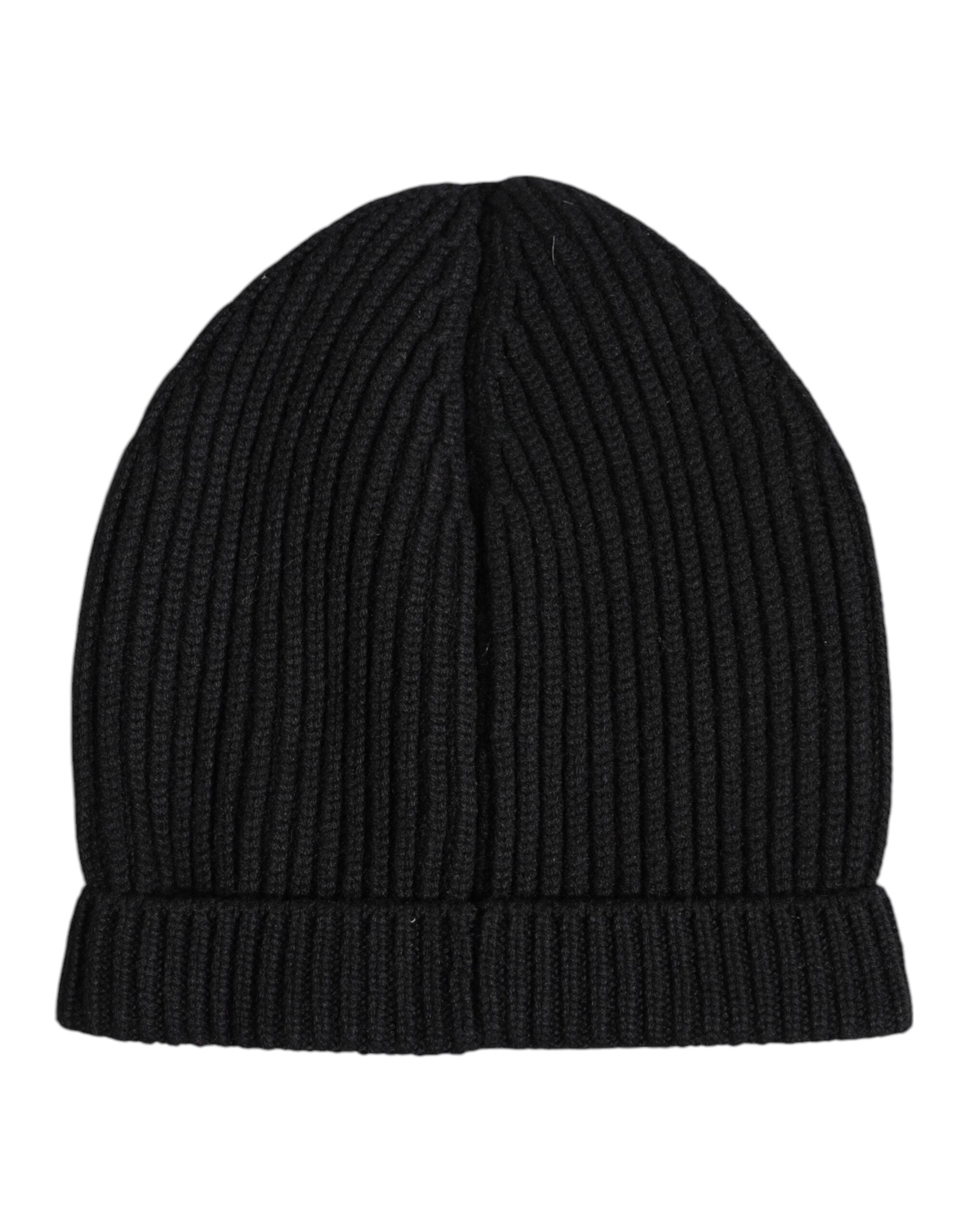 Dolce & Gabbana Svart Kashmir Stickad Vintermössa