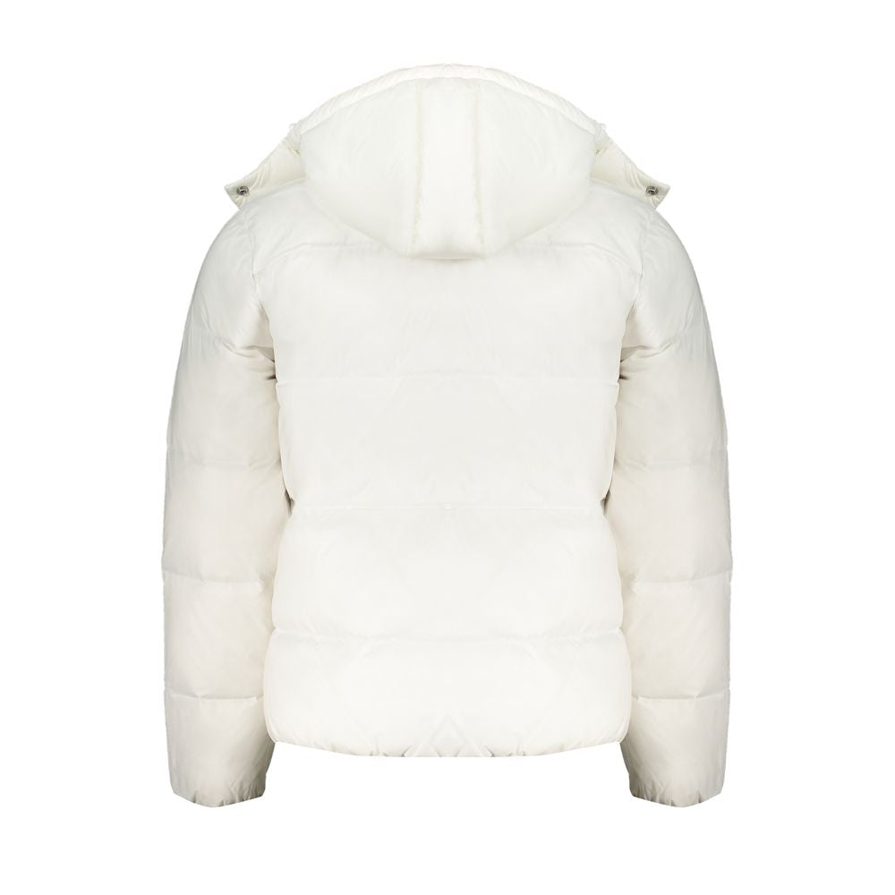 Calvin Klein vit polyamidjacka