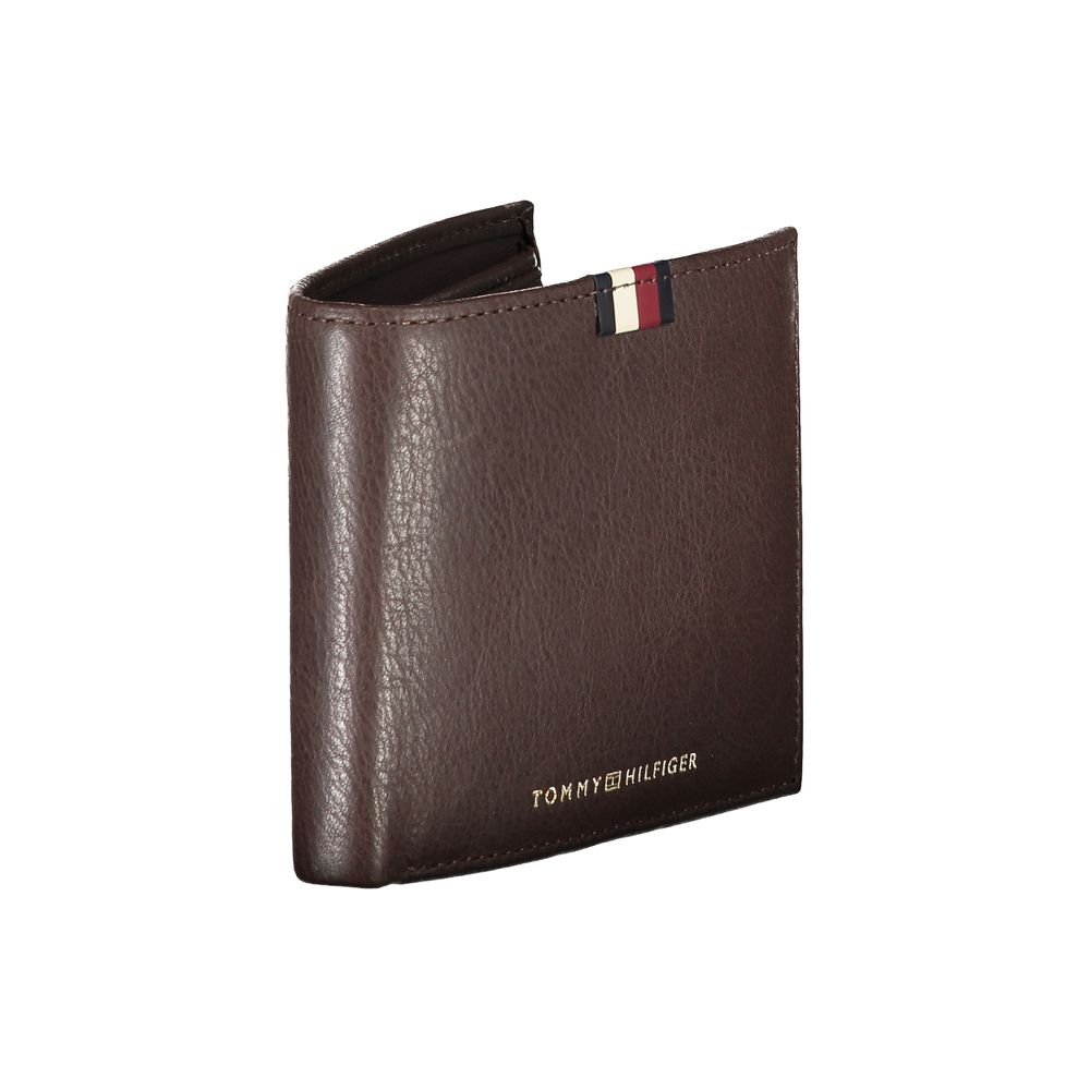 Tommy Hilfiger brun läderplånbok för män