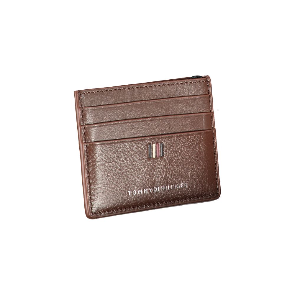Tommy Hilfiger Sleek Läderkortshållare med Kontrastdetaljer