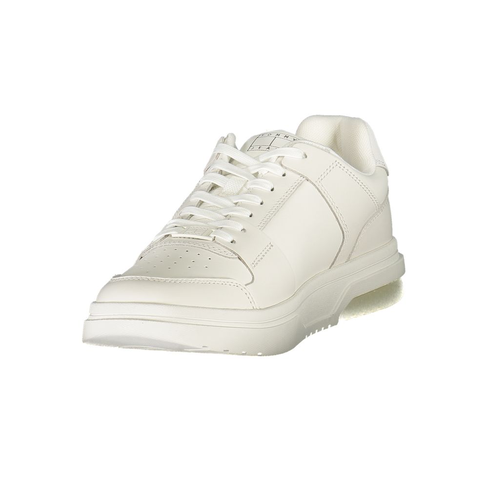 Tommy Hilfiger Vita Läder Herr Sneaker