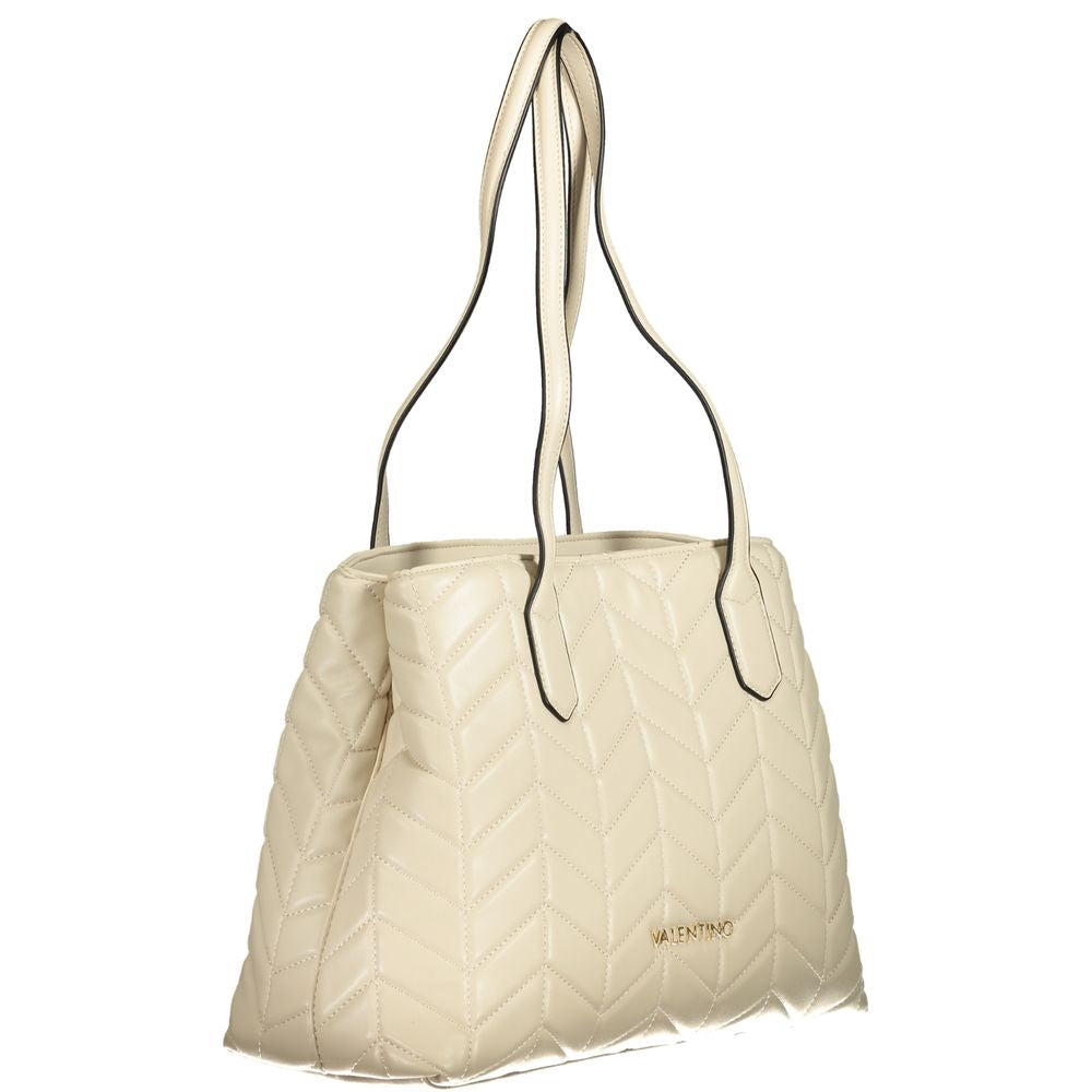 Mario Valentino Beige Polyeten Damhandväska