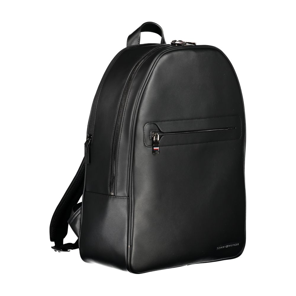 Tommy Hilfiger svart polyesterryggsäck