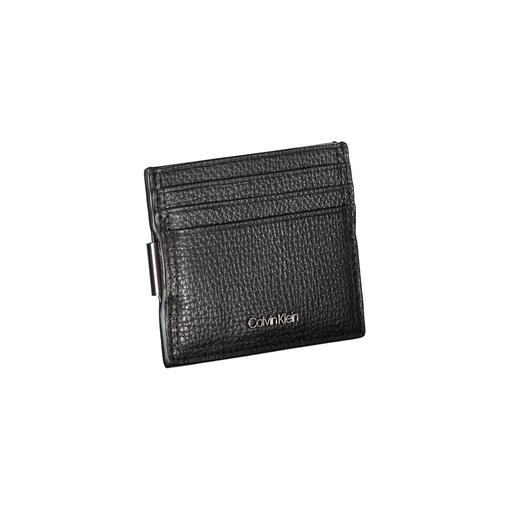 Calvin Klein Sleek Läderkorthållare med Pengklämma