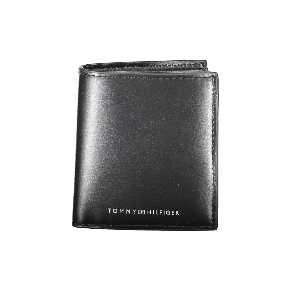 Tommy Hilfiger svart läderplånbok för män