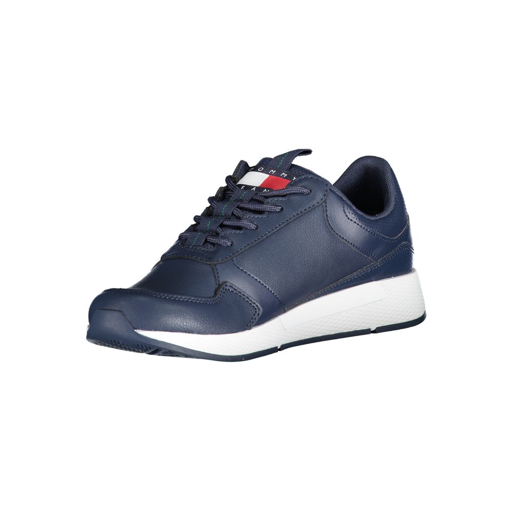 Tommy Hilfiger Blå Polyeten Herr Sneaker