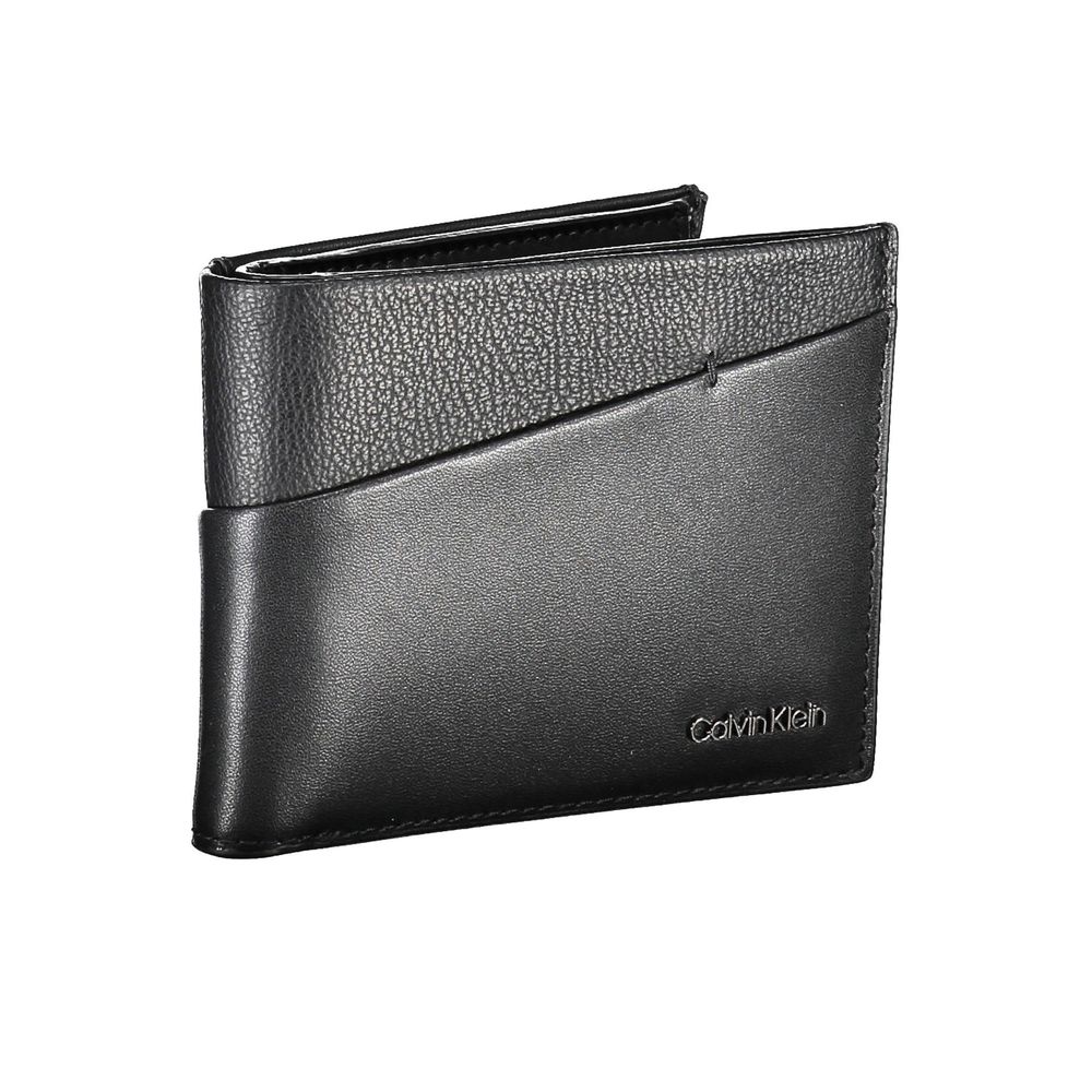 Calvin Klein Sleek Läderplånbok med Vikbar Mönster och RFID-blockering
