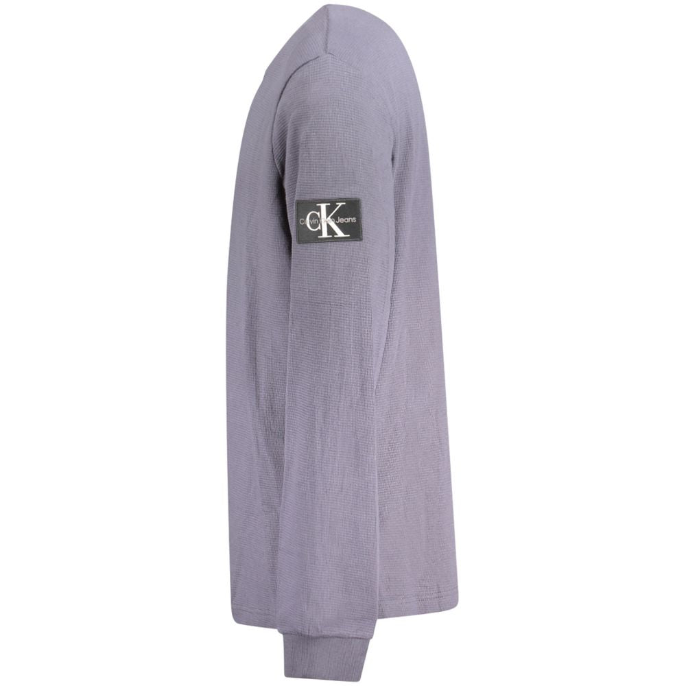 Calvin Klein Blå bomullströja för män