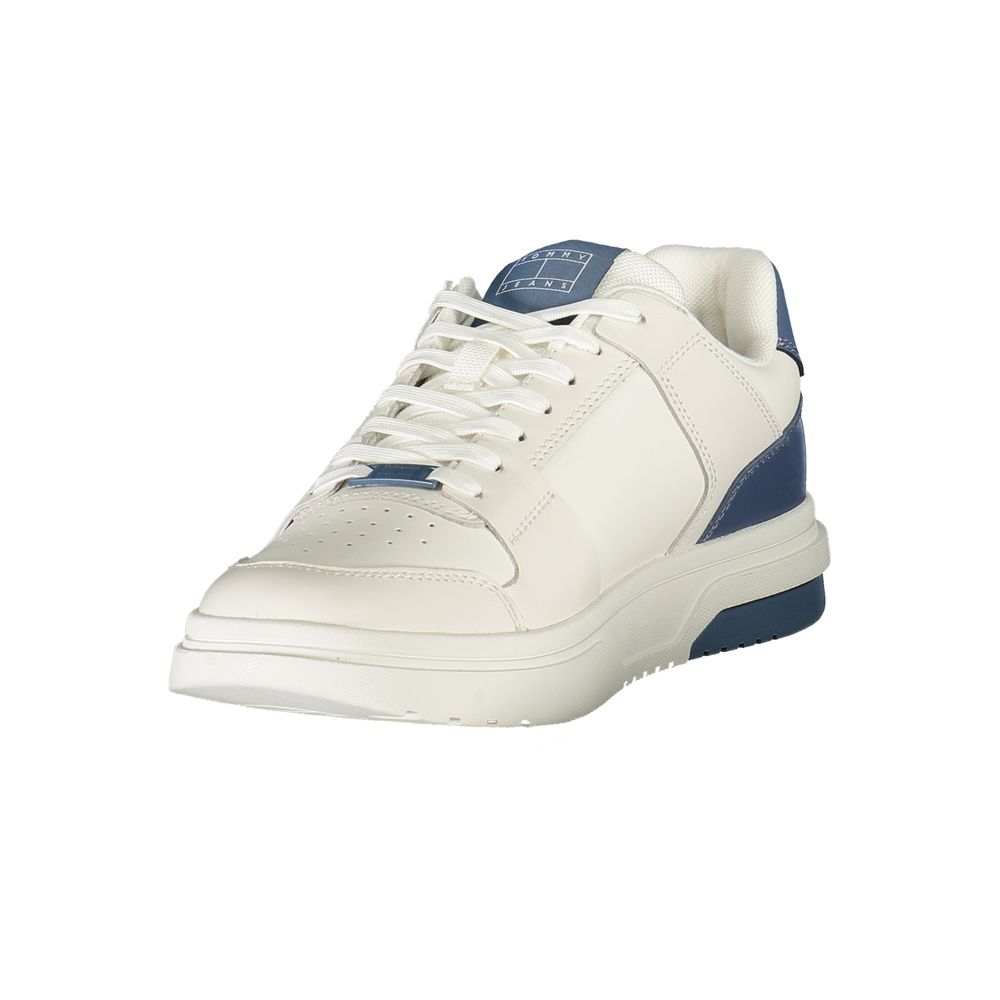 Tommy Hilfiger Vita Läder Herr Sneaker