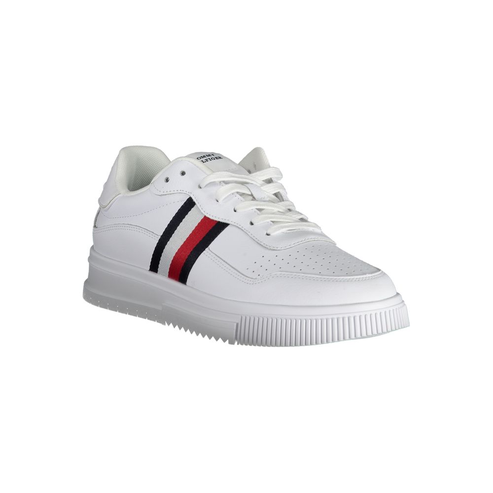 Tommy Hilfiger Vita Läder Herr Sneaker