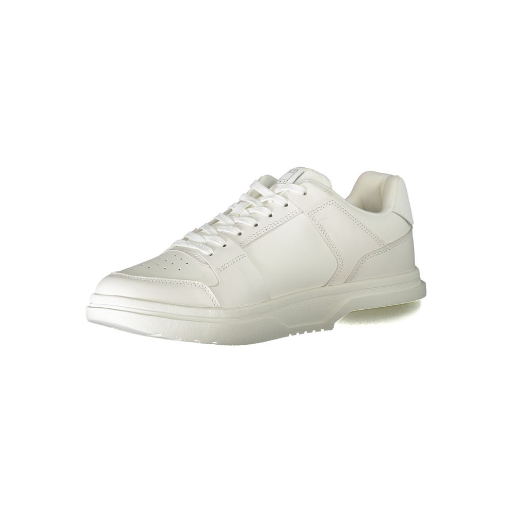 Tommy Hilfiger Vita Läder Herr Sneaker