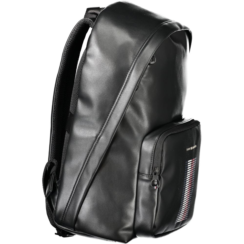 Tommy Hilfiger svart polyeten herrryggsäck