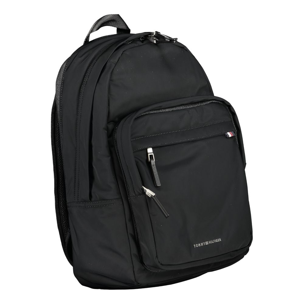 Tommy Hilfiger svart polyesterryggsäck