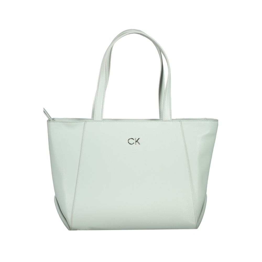 Calvin Klein ljusblå polyeten damväska