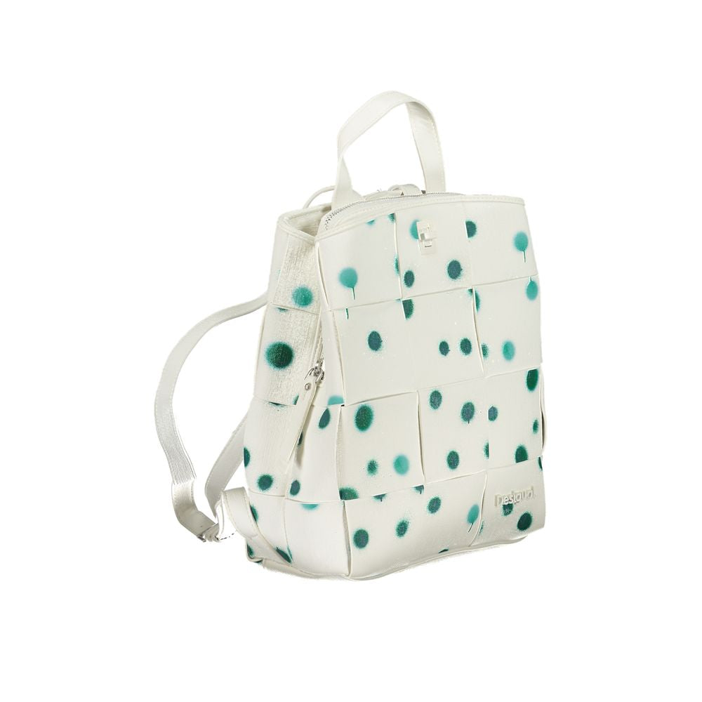 Desigual Vit Polyeten Ryggsäck