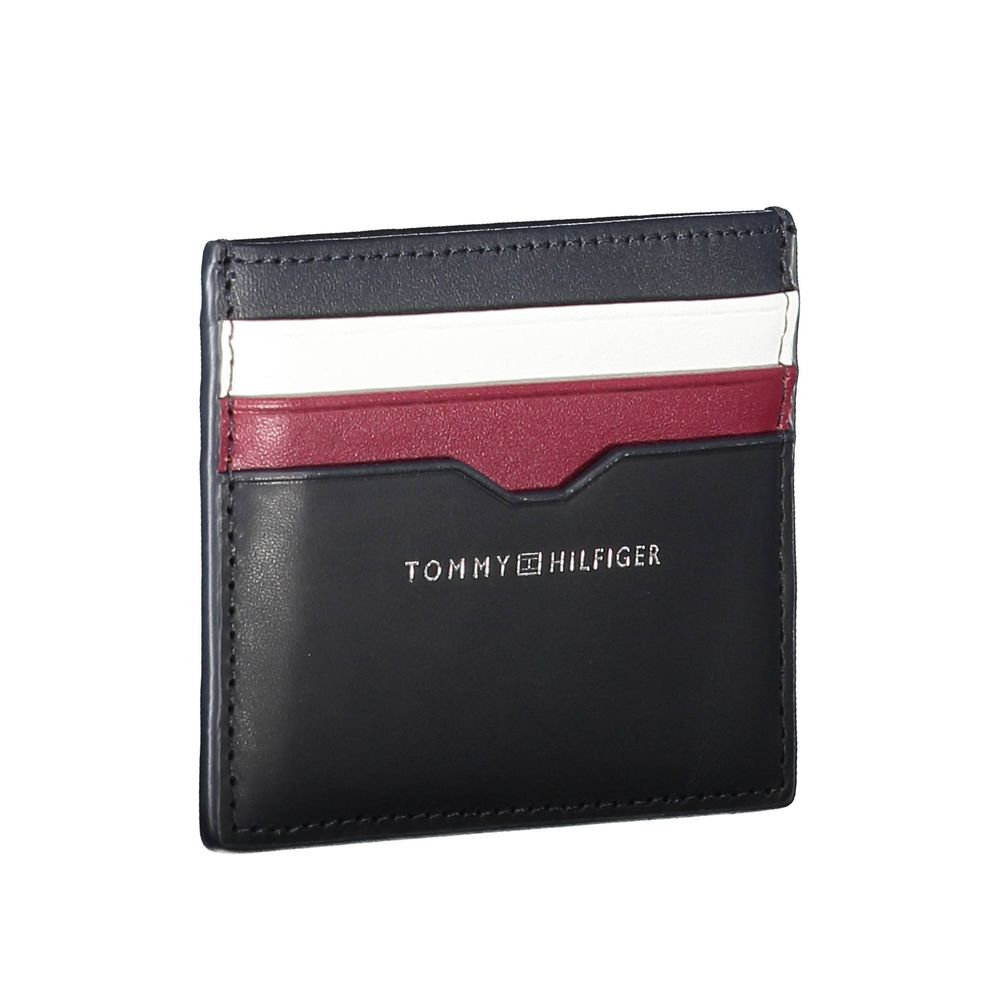 Tommy Hilfiger Blå Läder Herrplånbok