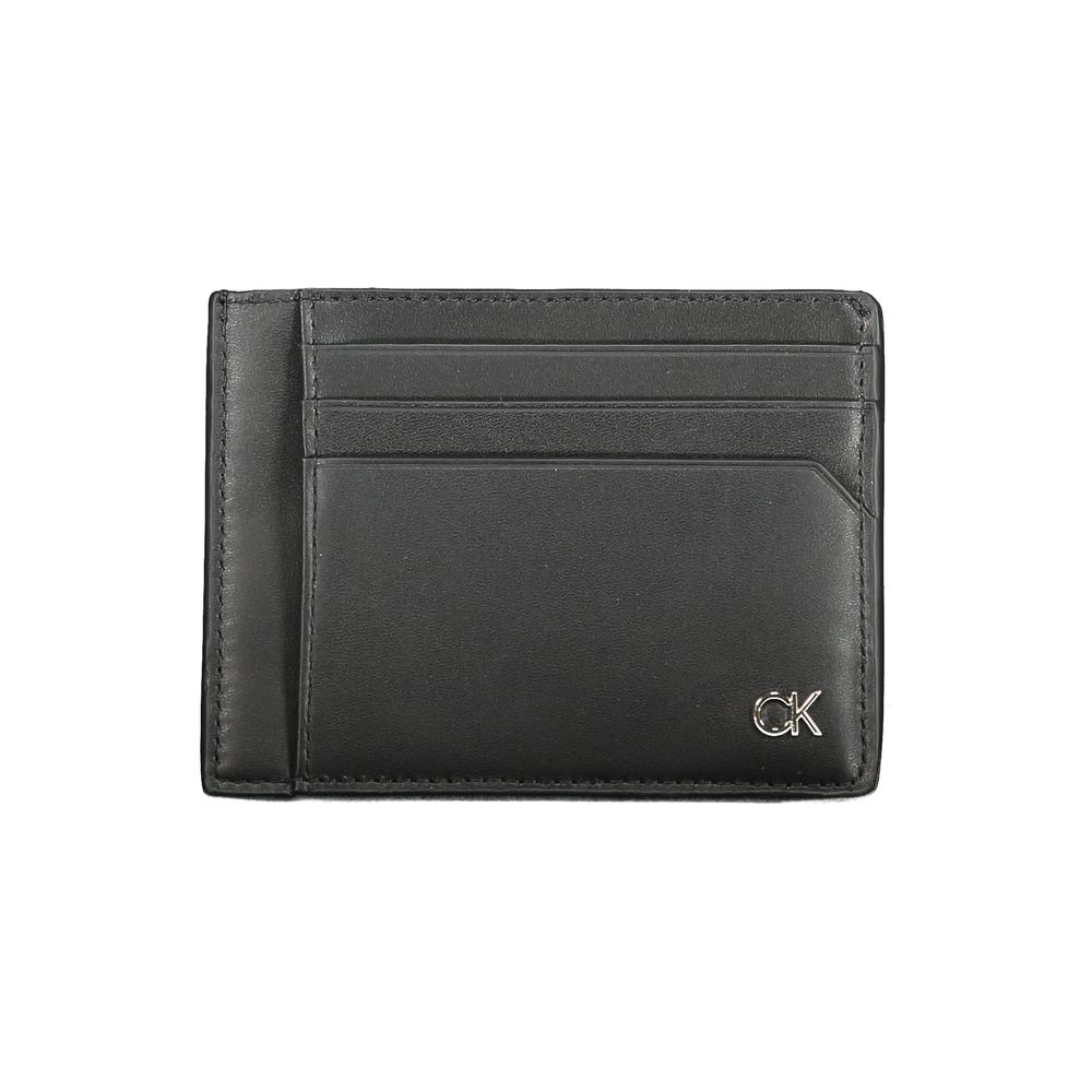 Calvin Klein svart läderplånbok