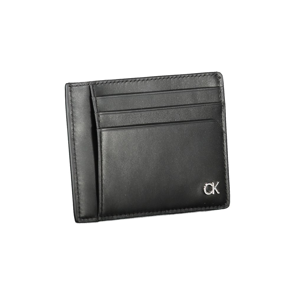 Calvin Klein svart läderplånbok