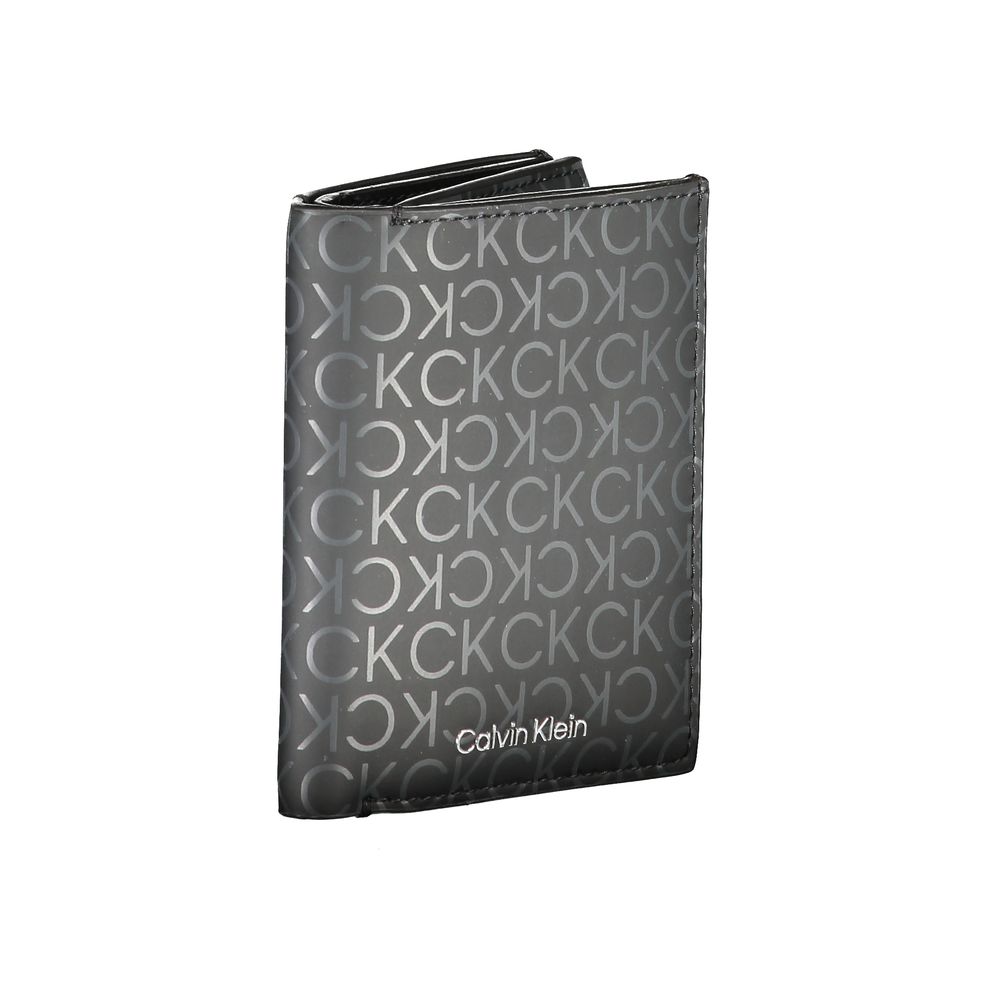 Calvin Klein svart polyesterplånbok