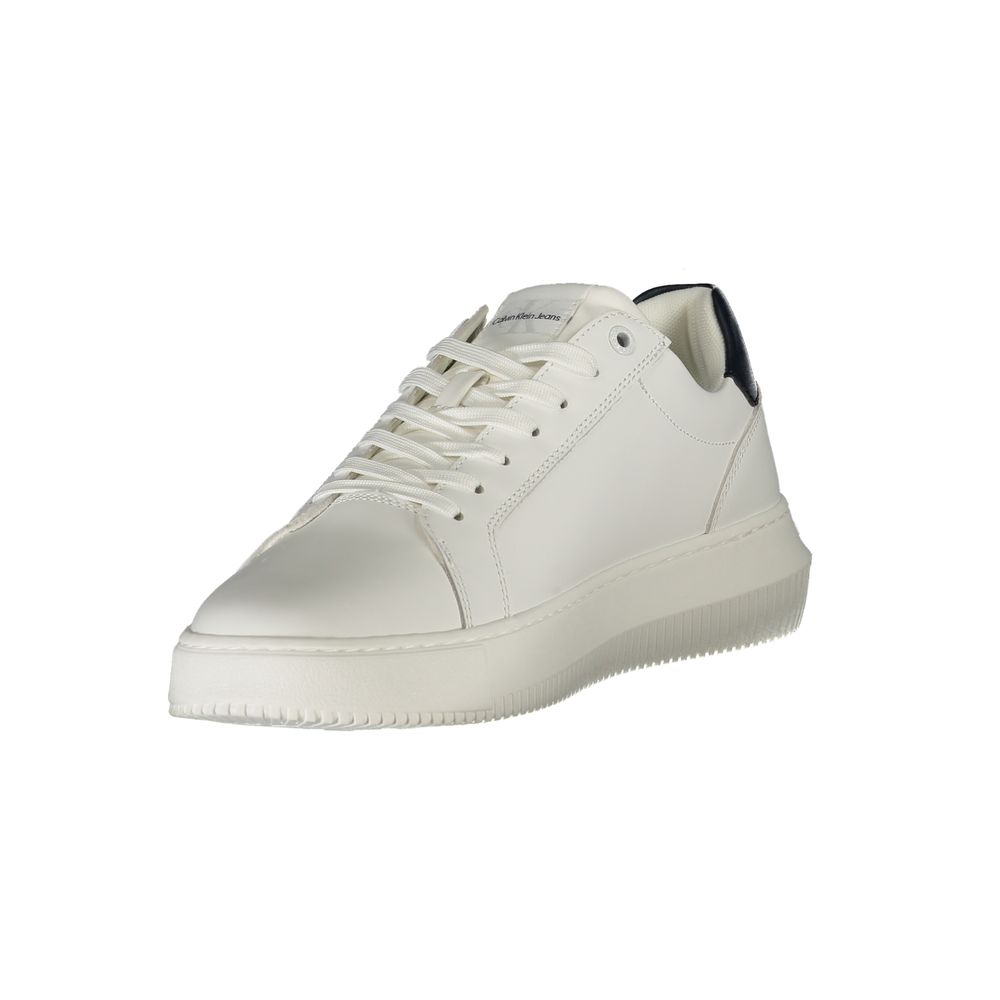 Calvin Klein Vita Läder Herr Sneaker