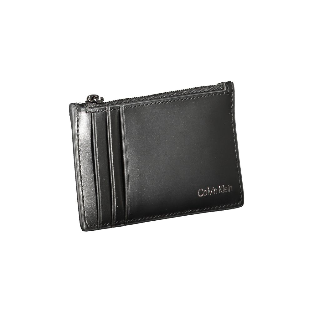 Calvin Klein svart läderplånbok
