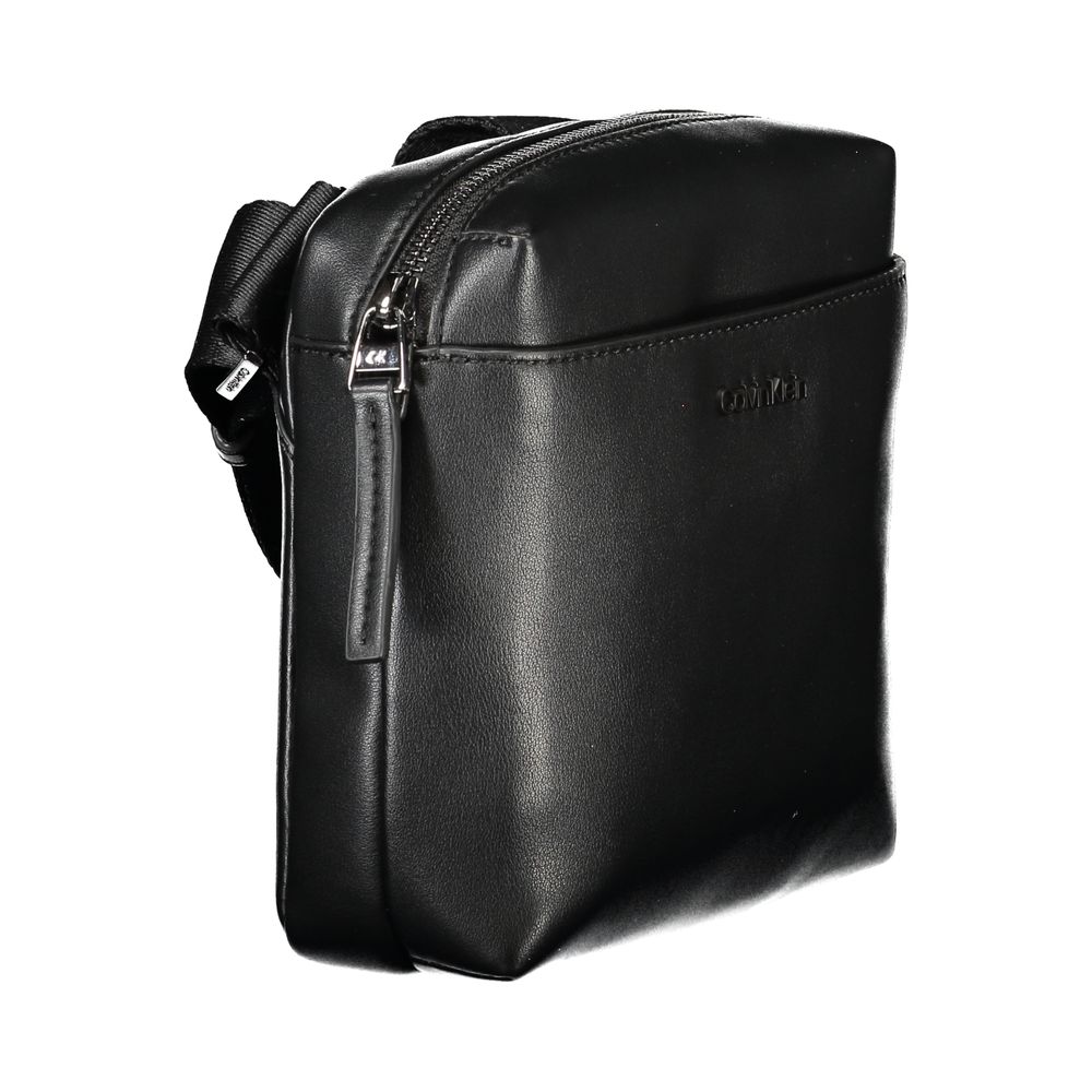 Calvin Klein svart polyeten herr axelväska