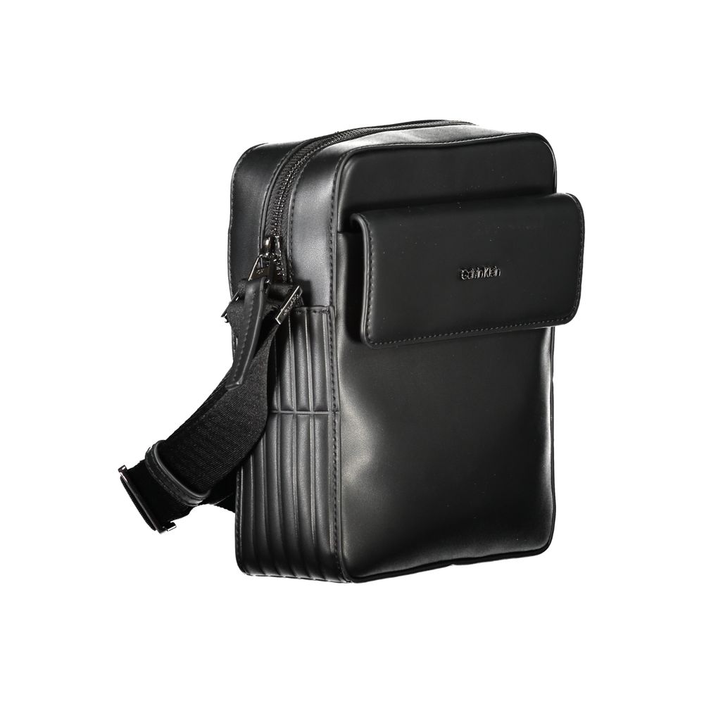 Calvin Klein svart polyester herr axelväska