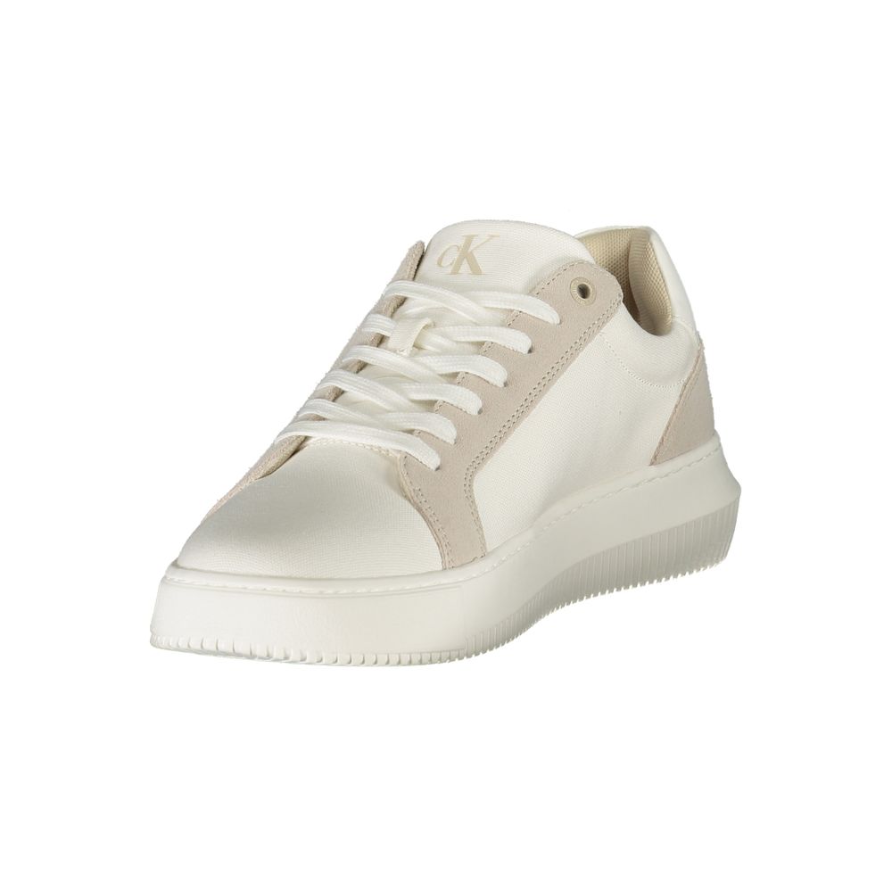 Calvin Klein Vita Läder Herr Sneaker
