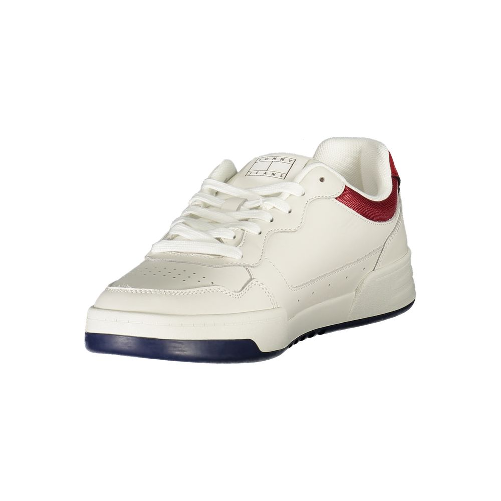Tommy Hilfiger Vita Läder Herr Sneaker
