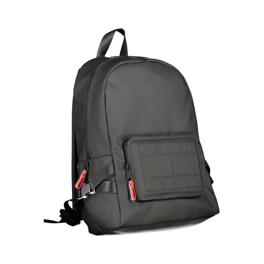 Tommy Hilfiger svart polyesterryggsäck
