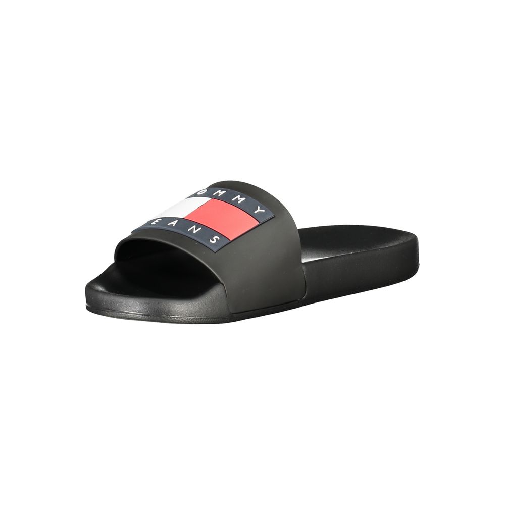 Tommy Hilfiger Svart Polyeten Herr Sandal