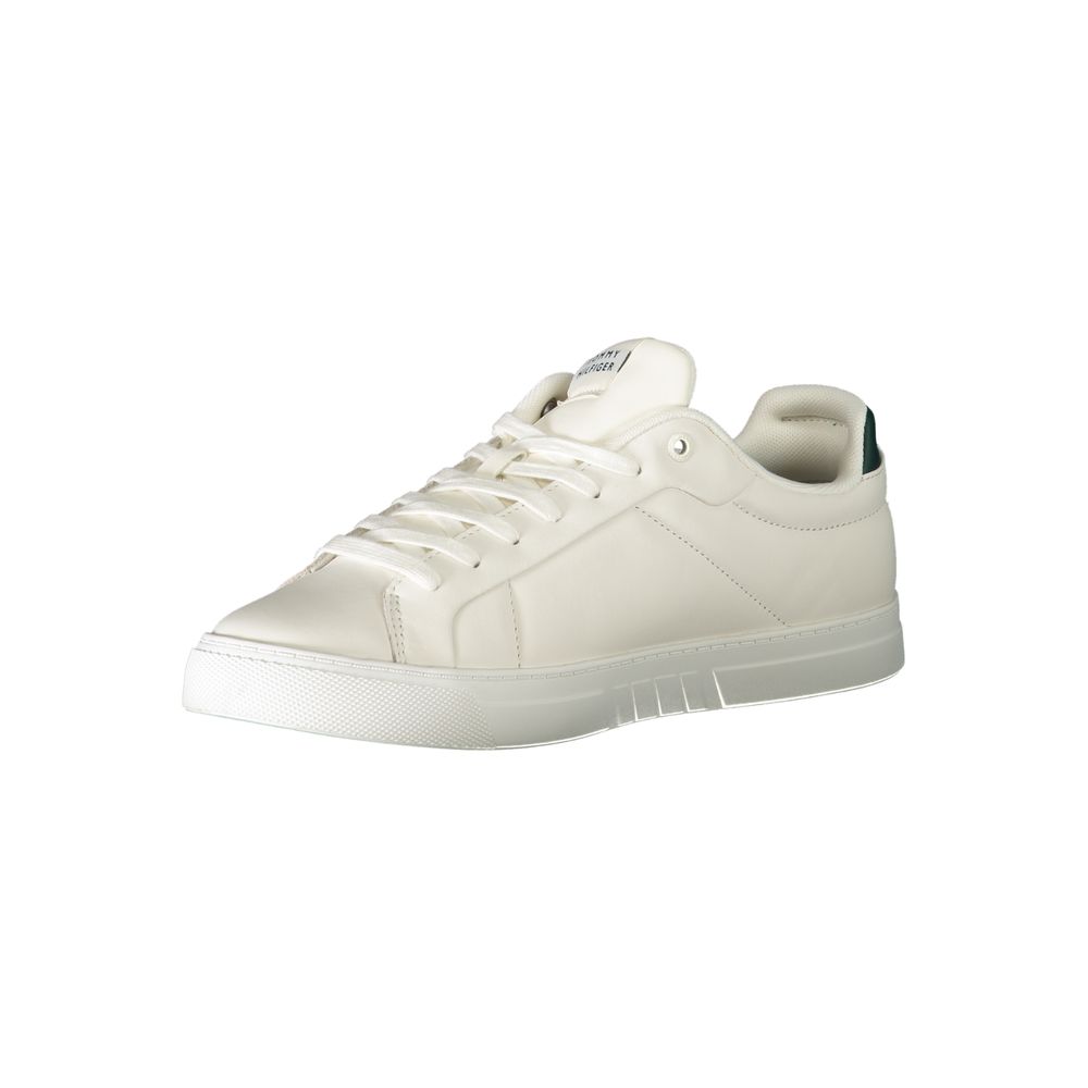 Tommy Hilfiger Vita Läder Herr Sneaker