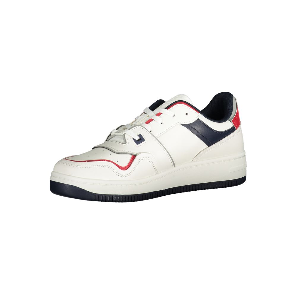 Tommy Hilfiger Vita Läder Herr Sneaker