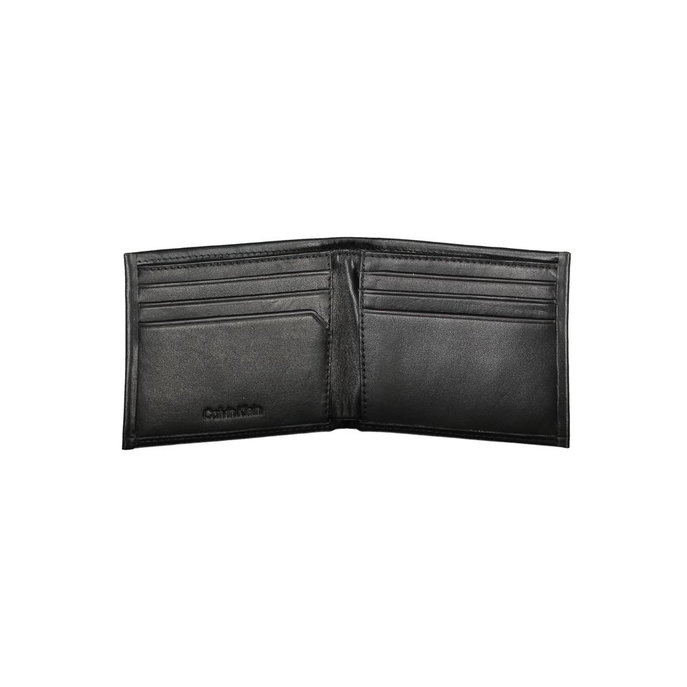 Calvin Klein svart polyesterplånbok för män