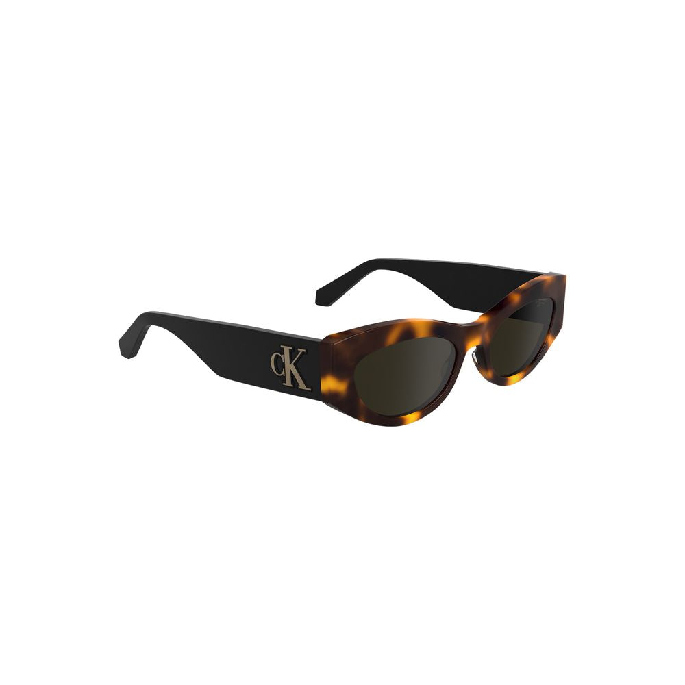 Calvin Klein Bruna Acetat Dam Solglasögon
