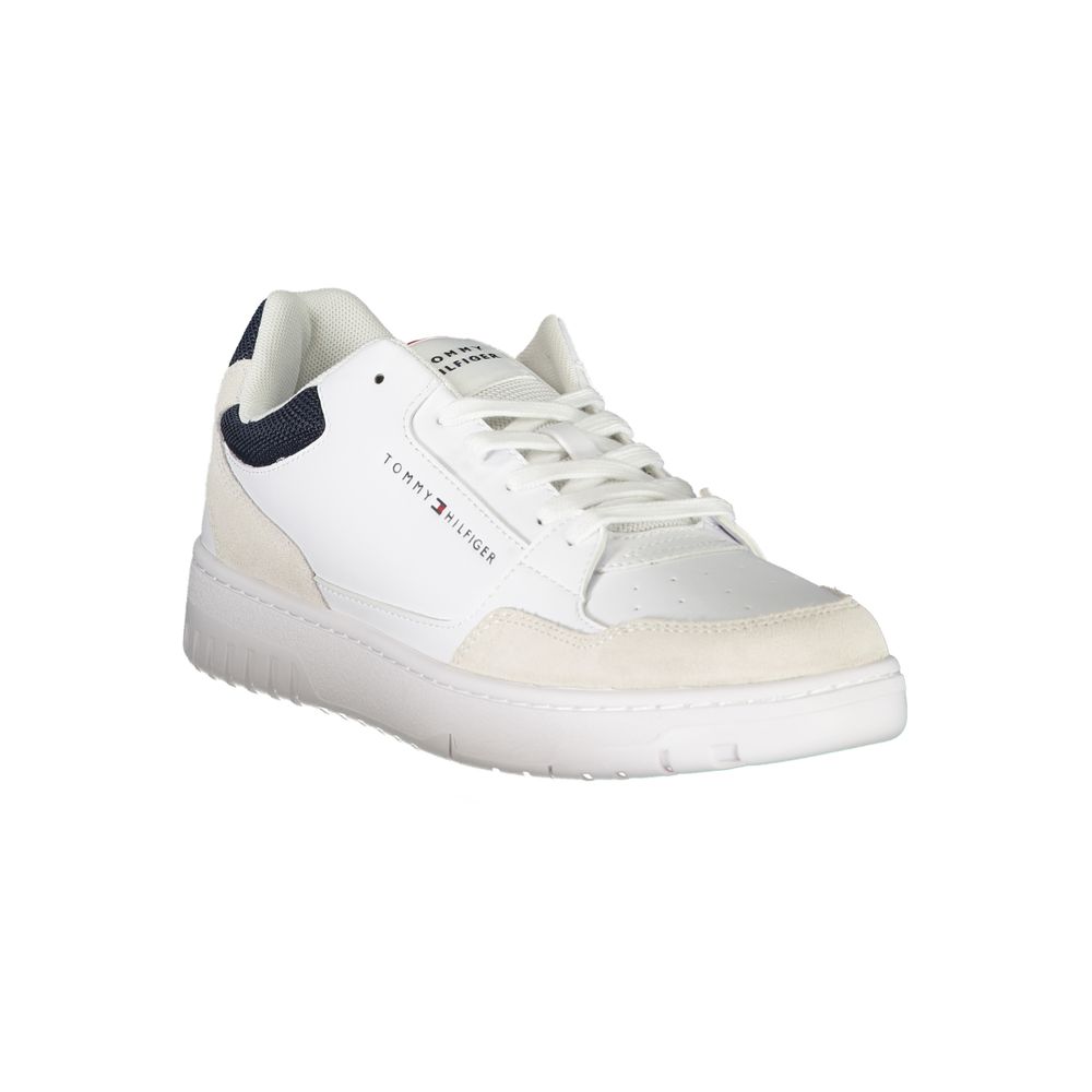 Tommy Hilfiger Vita Läder Herr Sneaker