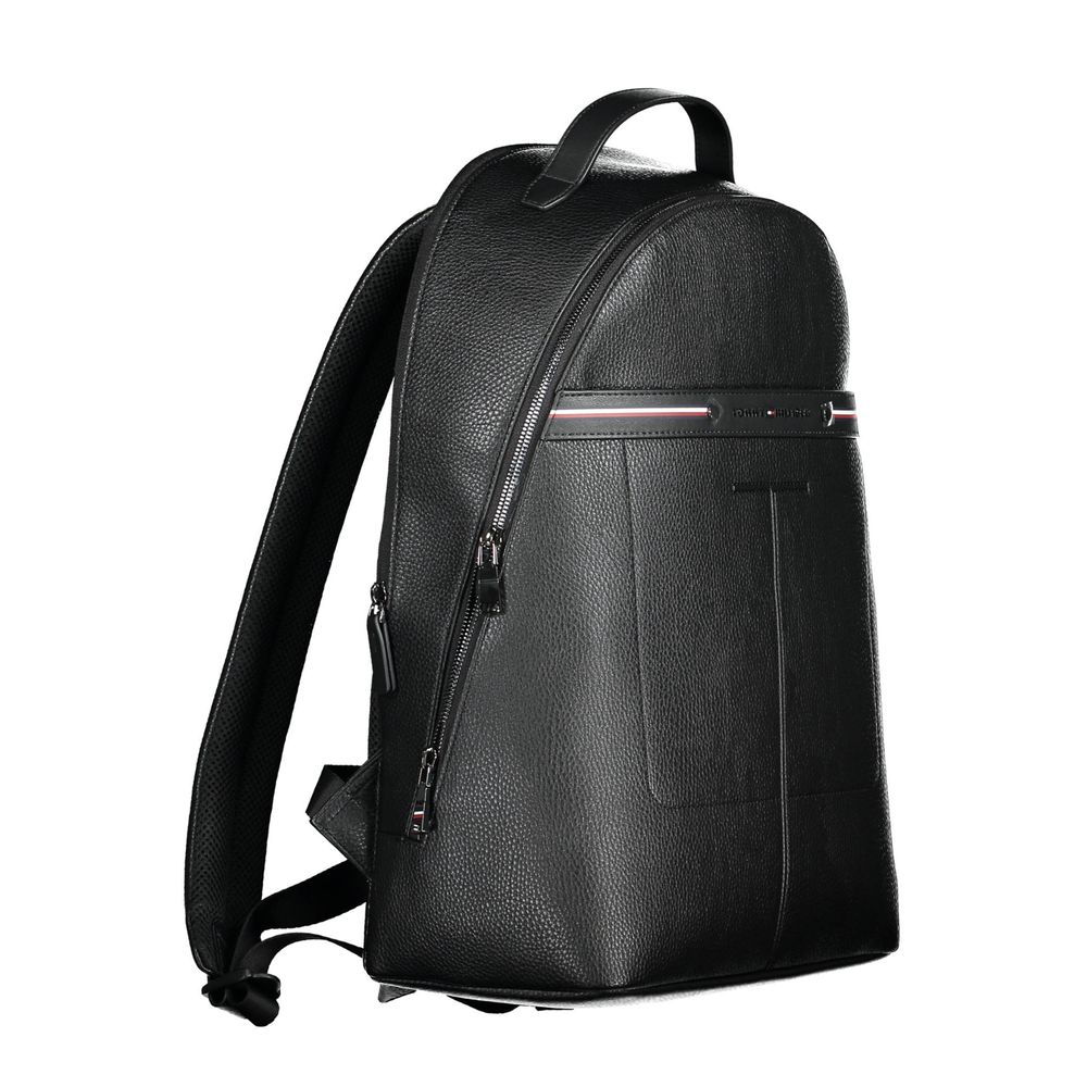 Tommy Hilfiger svart polyeten herrryggsäck