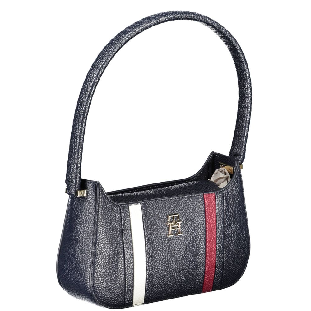 Tommy Hilfiger blå polyetenhandväska
