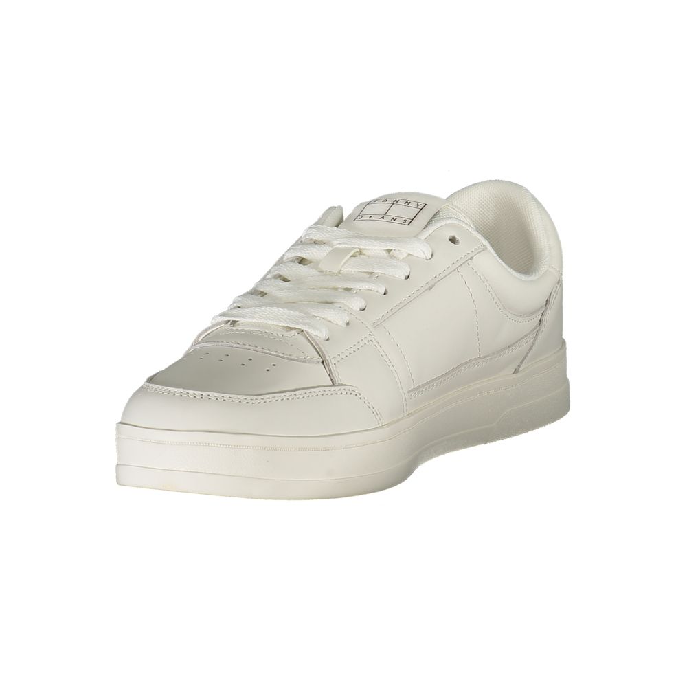 Tommy Hilfiger Vita Läder Herr Sneaker