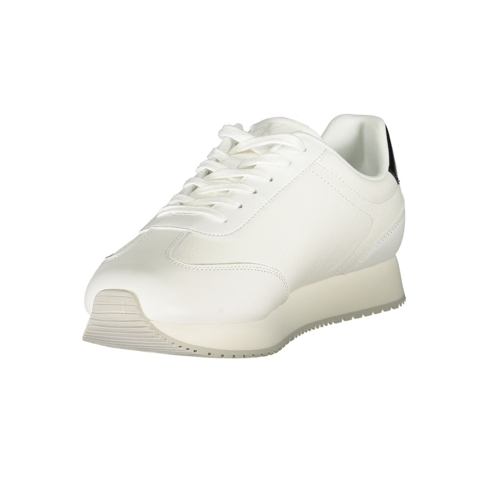 Calvin Klein Vita Läder Herr Sneaker
