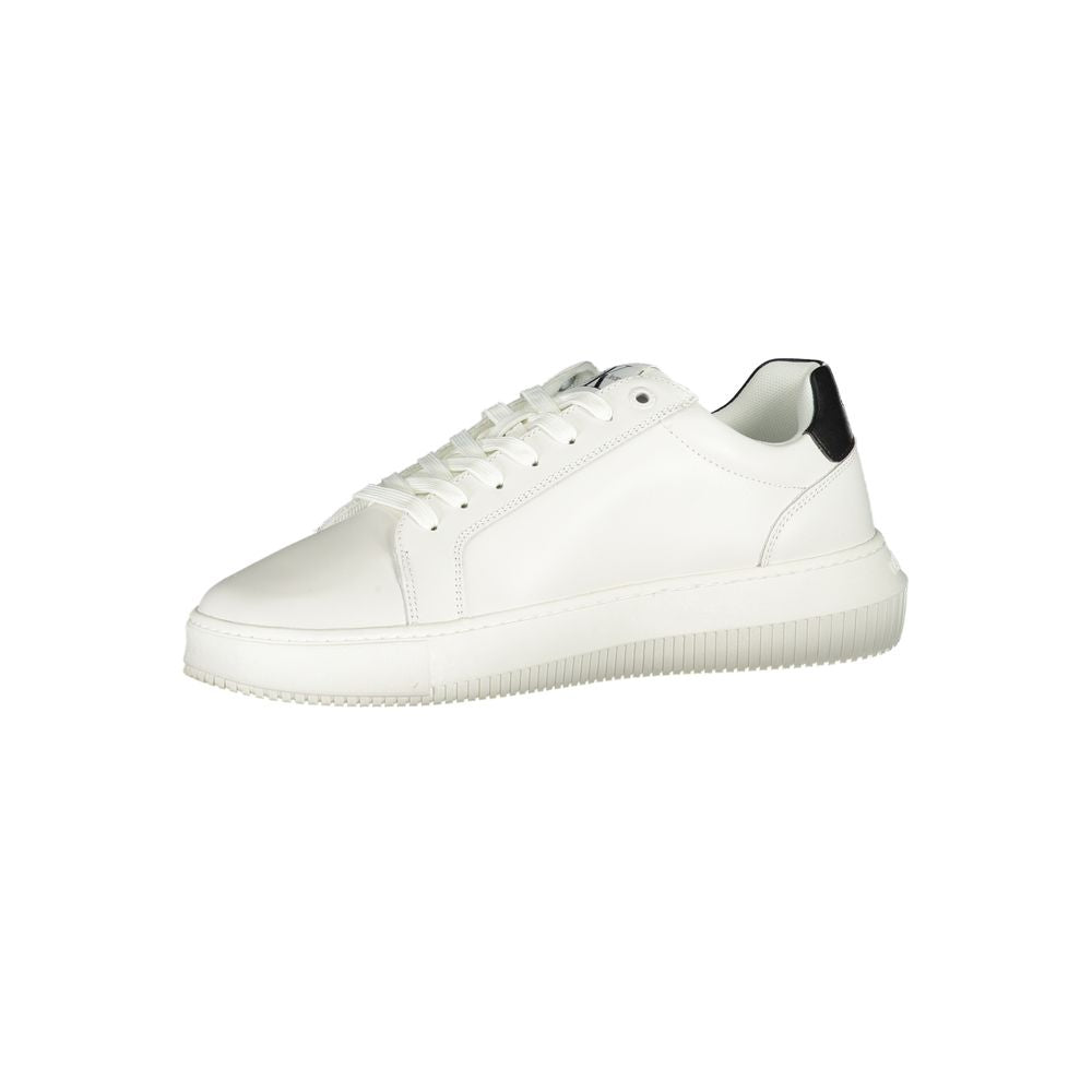 Calvin Klein Sofistikerade Vita Sneakers Med Snörning
