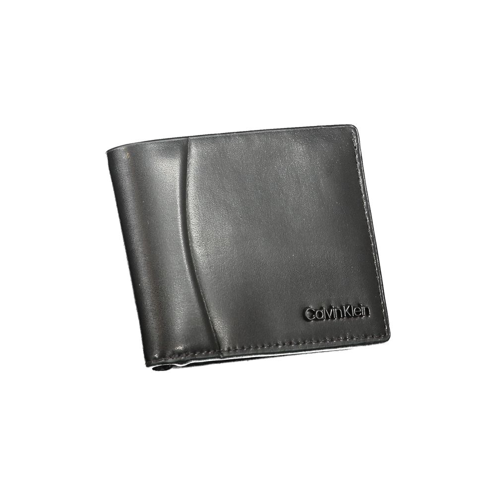 Calvin Klein svart läderplånbok