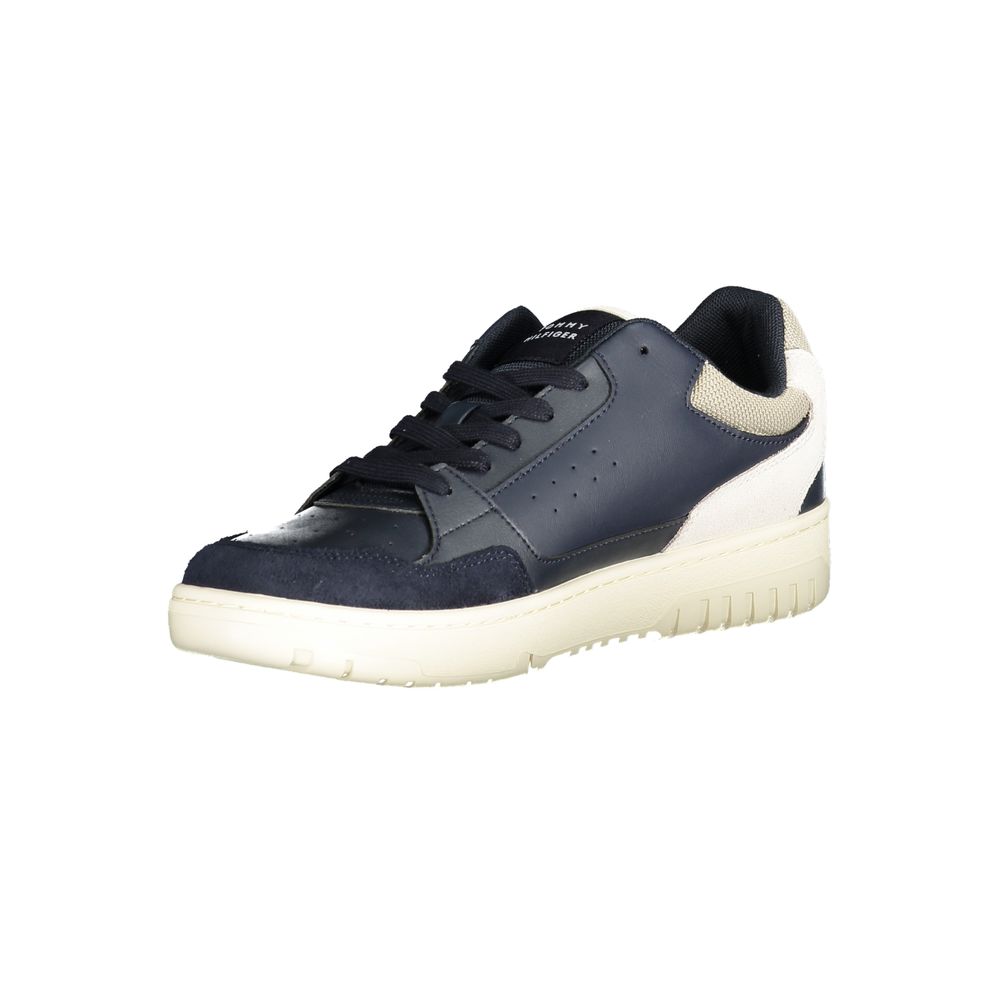 Tommy Hilfiger Blå Polyeten Herr Sneaker