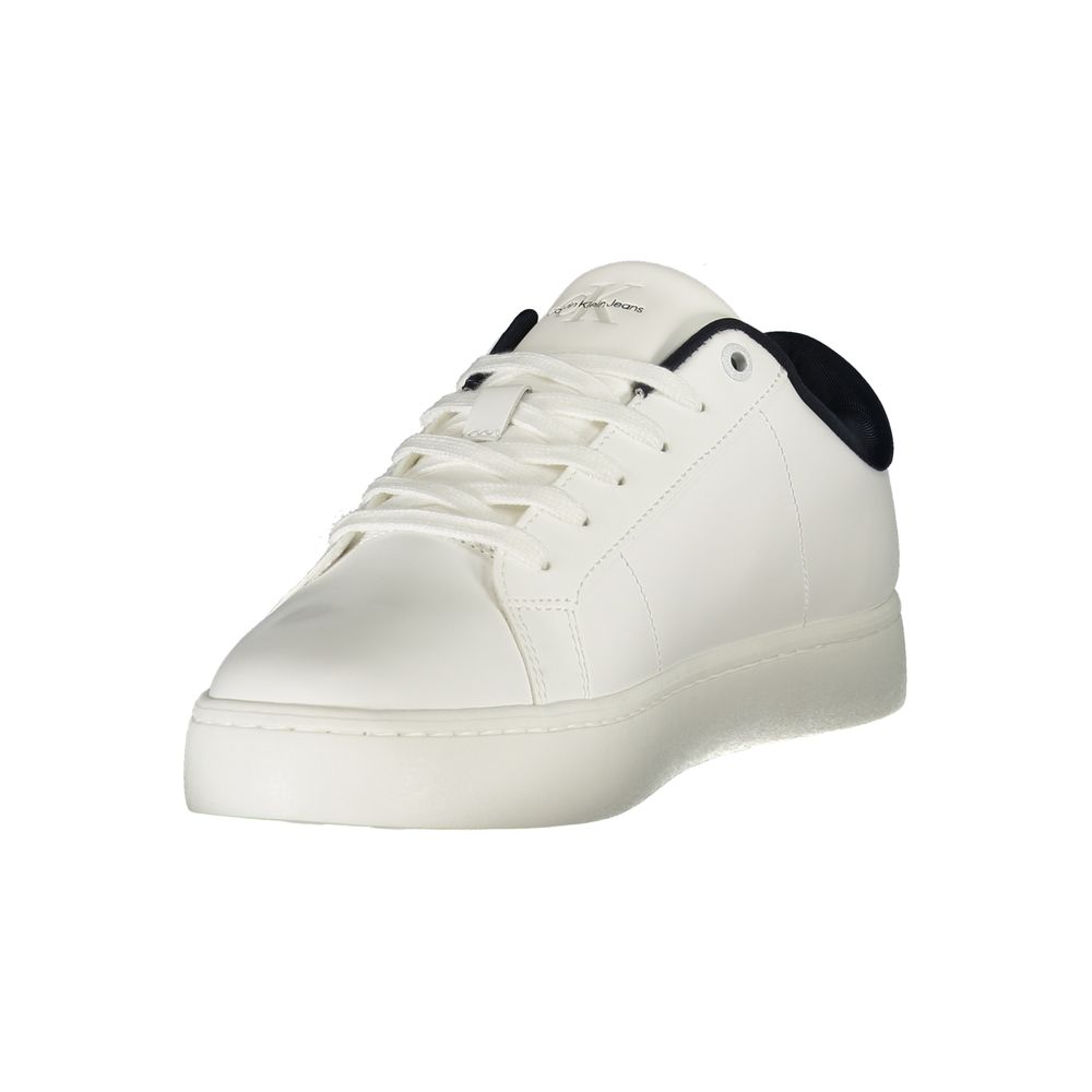 Calvin Klein Vita Läder Herr Sneaker