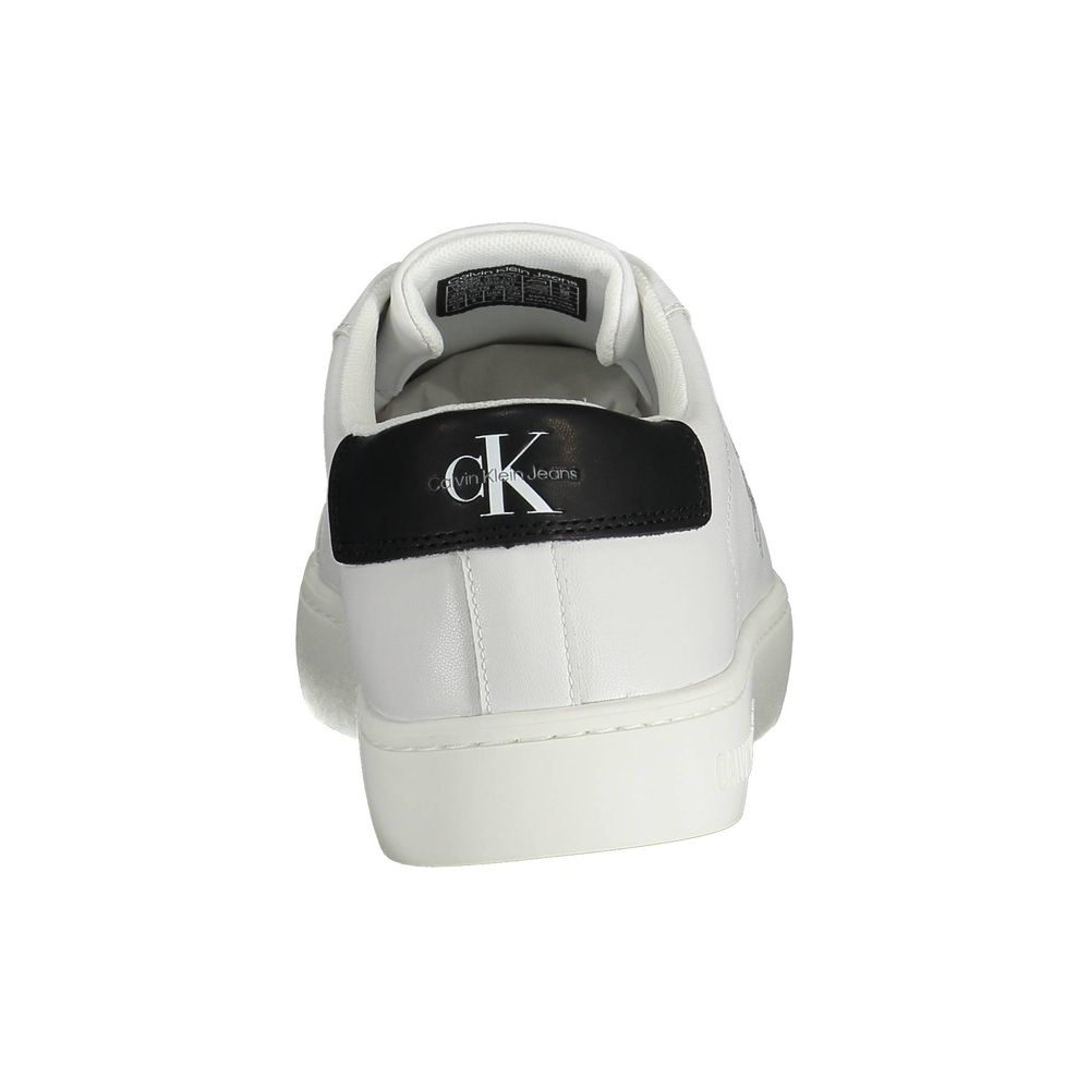 Calvin Klein Vit Återvunnen Polyester Herr Sneaker