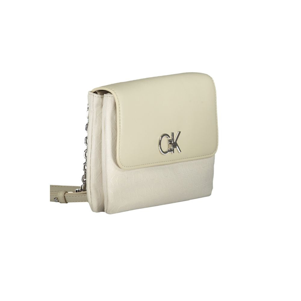 Calvin Klein beige polyesterväska