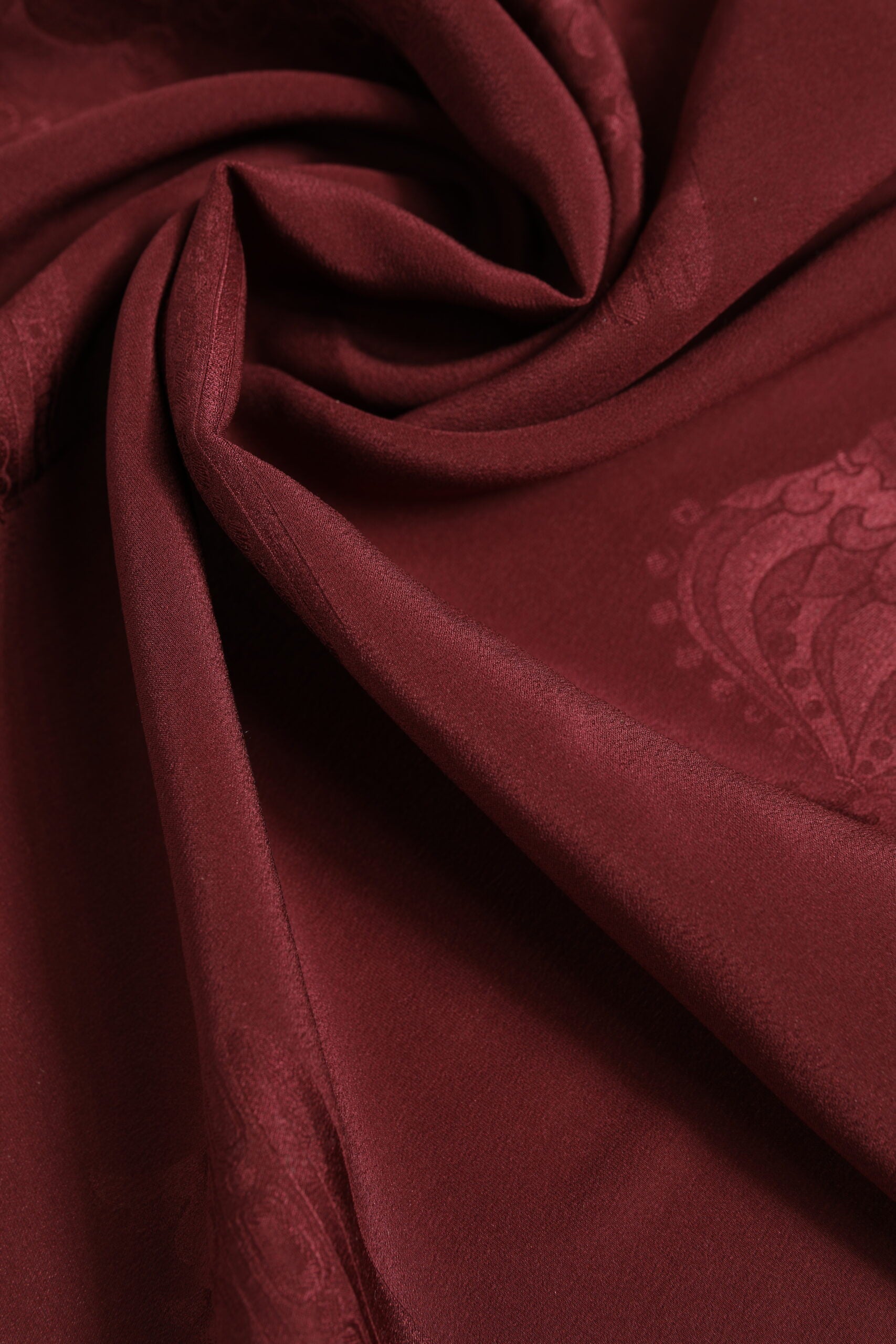 Dolce & Gabbana Maroon Silk Crown Square Herr Foulard Halsduk